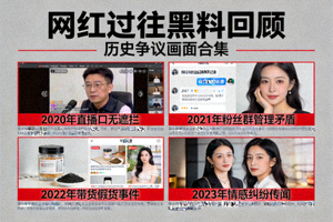 网红过往黑料回顾图像 - 历史争议画面合集